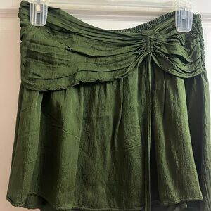 Aerie Olive Mini Skirt